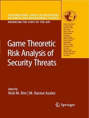 cover image of Game Theoretic Risk Analysis of Security Threats